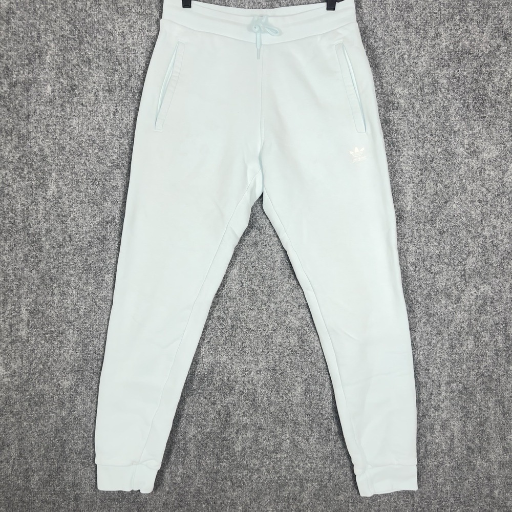 Adidas Originals Jogger Sweatpants Women's Medium Light Blue‎ Fleece Trefoil